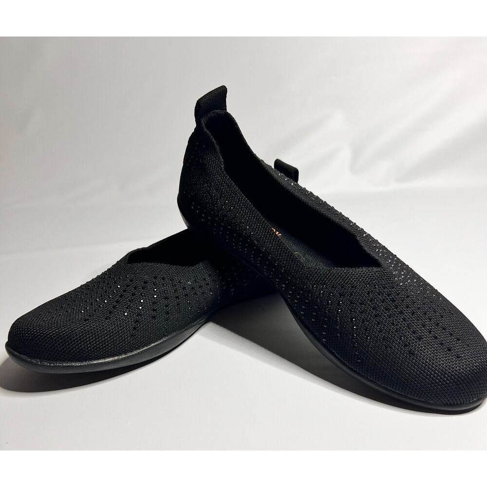 🔥Bernie Mev Adi Knit Slip On w/Rhinestones /US7.5/EU38/UK5.5, Black ✨NEW